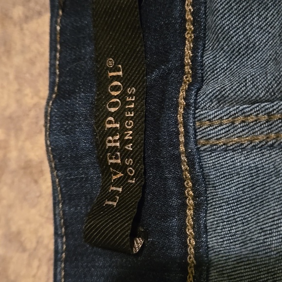 Liverpool High Rise Ankle Women's 8/29 Pull On Skinny Jeans Dark Wash - Picture 4 of 9
